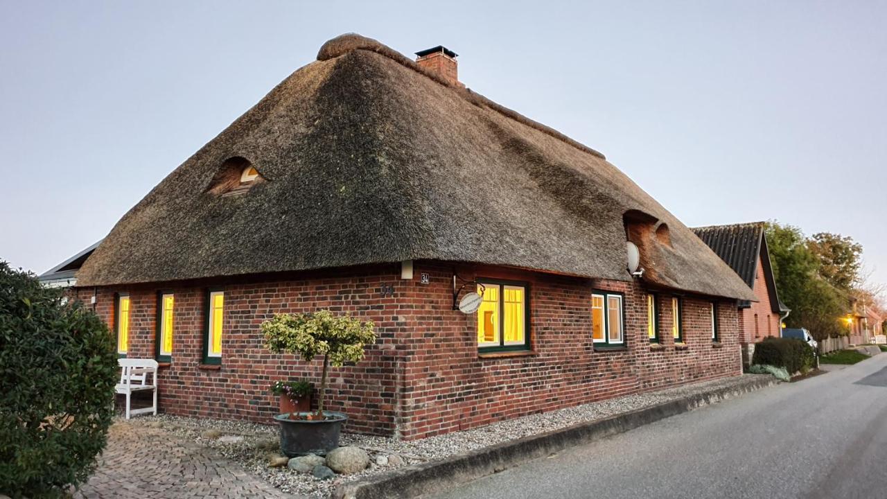 Reetdachhaus Moordeichperle Villa Nordstrand Exterior foto